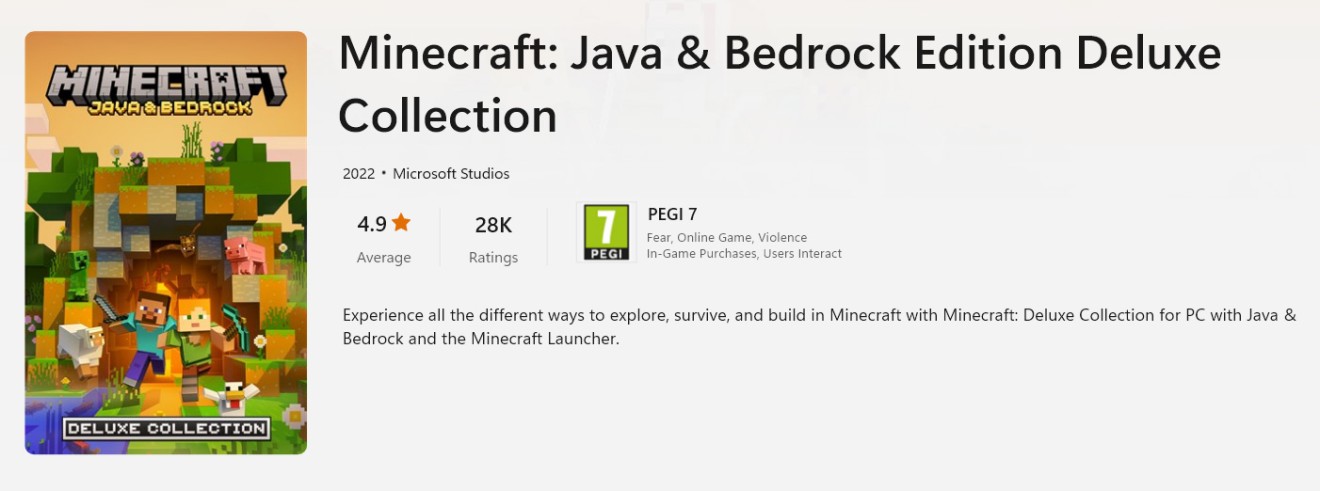 خرید ماینکرفت Minecraft: Java & Bedrock Edition برای PC